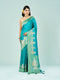 Mohey Elegance Defined Rama Green Saree