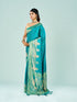 Mohey Elegance Defined Rama Green Saree