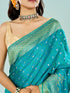 Mohey Elegance Defined Rama Green Saree
