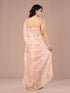 Mohey Peach Organza Festive Saree