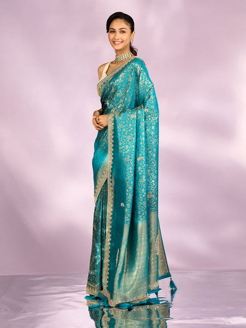 Mohey Emerald Enchantment Saree