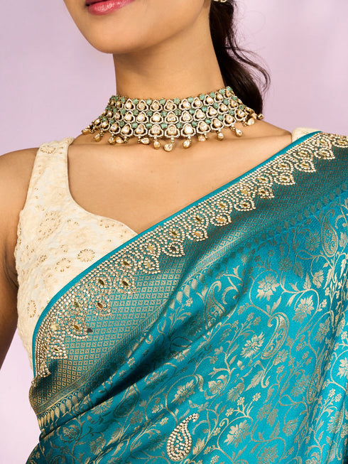 Mohey Emerald Enchantment Saree