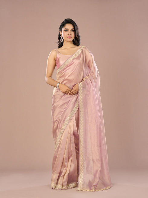 Mohey Organza Lilac Beauty Saree