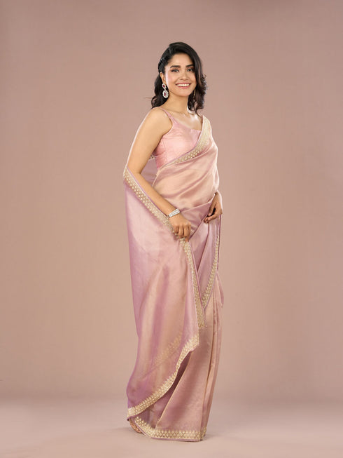 Mohey Organza Lilac Beauty Saree