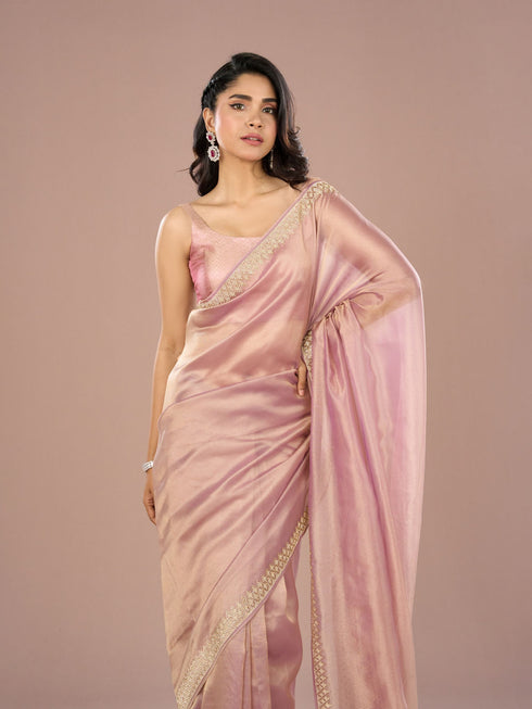Mohey Organza Lilac Beauty Saree