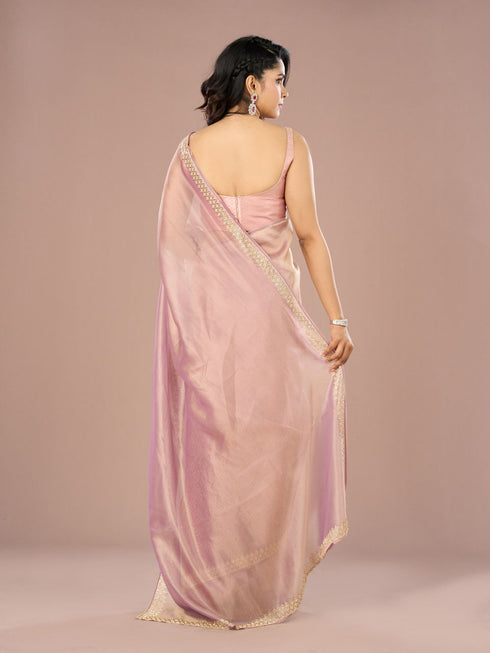 Mohey Organza Lilac Beauty Saree