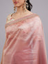 Mohey Dusty Pink Organza Saree