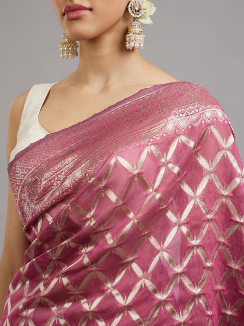 Mohey Purple Splendor Vibrant Saree