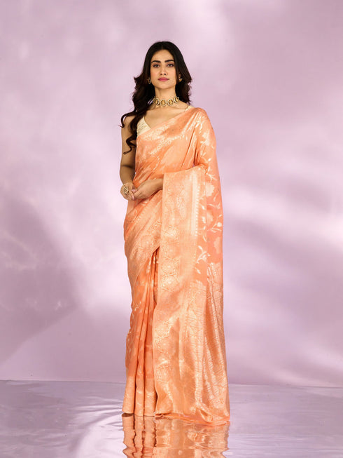 Mohey Celestial Orange Charm Saree