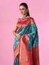 Mohey Radiant Blue Elegance Saree