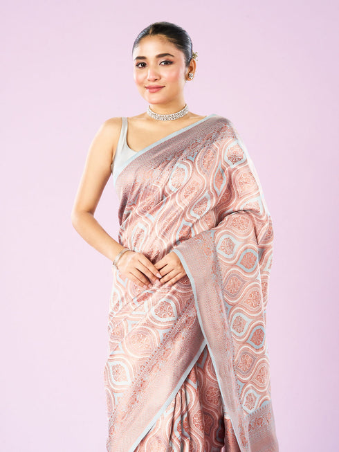 Mohey Light Blue Saree