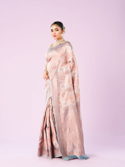 Mohey Light Blue Saree