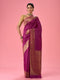Mohey Wine Red Festivity Saree