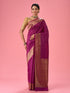 Mohey Wine Red Festivity Saree