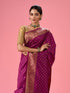 Mohey Wine Red Festivity Saree
