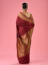 Mohey Radiant Rust Red Saree