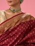 Mohey Radiant Rust Red Saree