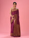 Mohey Wine Tint Saree Elegance