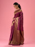 Mohey Wine Tint Saree Elegance