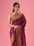 Mohey Wine Tint Saree Elegance