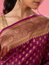 Mohey Wine Tint Saree Elegance