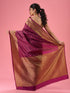 Mohey Wine Tint Saree Elegance