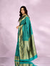 Mohey Resplendent Rama Green Saree