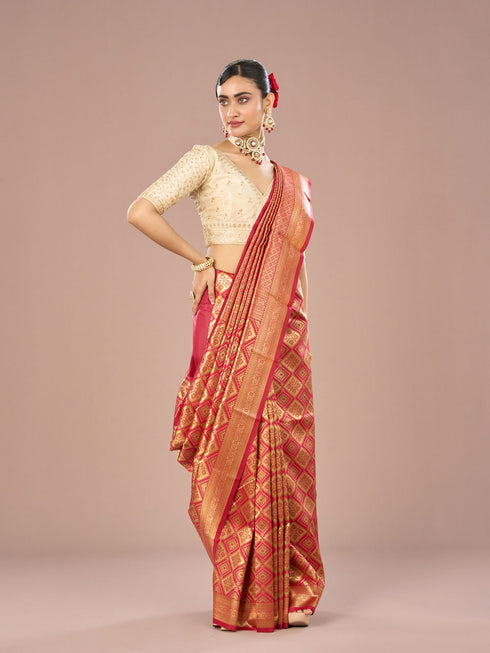 Mohey Pista Green Scintillation Saree