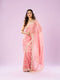 Mohey Resplendent Pink Chinon Saree