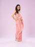 Mohey Resplendent Pink Chinon Saree