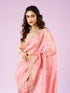 Mohey Resplendent Pink Chinon Saree