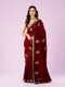 Mohey Maroon Majesty Silk Saree