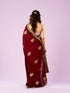 Mohey Maroon Majesty Silk Saree
