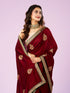 Mohey Maroon Majesty Silk Saree