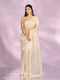 Mohey Elegance Redefined Cream Saree