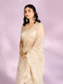 Mohey Elegance Redefined Cream Saree