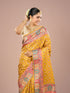 Mohey Mustard Yellow Satin Saree