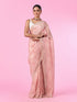 Mohey Illuminate Pink Organza Saree