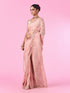 Mohey Illuminate Pink Organza Saree