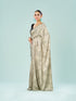 Mohey Cream Satin Cocktail Saree