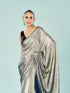 Mohey Elegant Grey Satin Saree