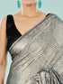 Mohey Elegant Grey Satin Saree