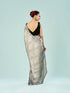 Mohey Elegant Grey Satin Saree
