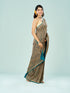 Mohey Elegant Rama Green Georgette Saree