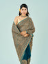Mohey Elegant Rama Green Georgette Saree