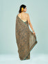 Mohey Elegant Rama Green Georgette Saree