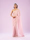 Mohey Elegant Pink Organza Saree