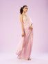 Mohey Elegant Pink Organza Saree