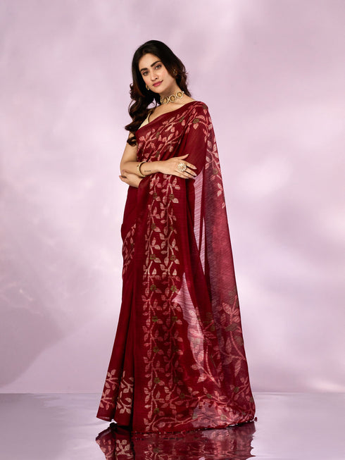 Mohey Maroon Majesty Saree