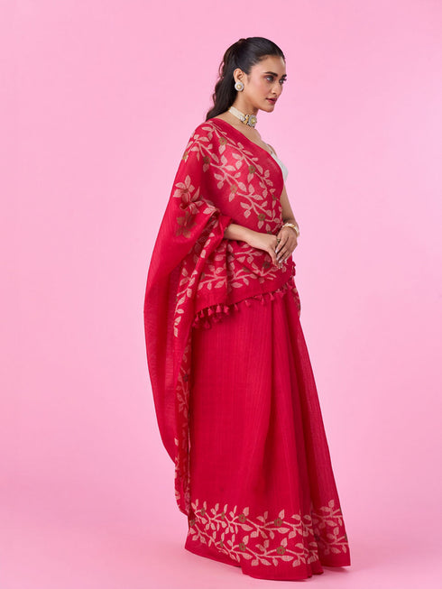 Mohey Radiant Pink Gifting Saree